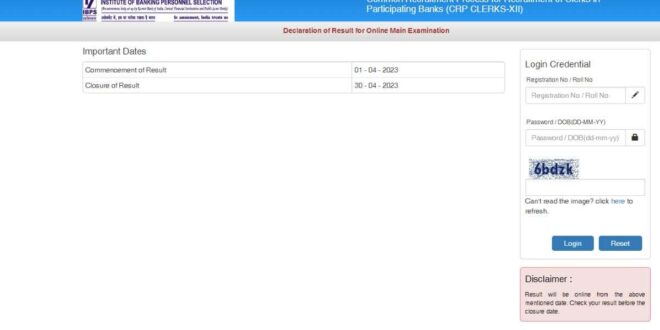 आईबीपीएस क्लर्क मेन्स रिजल्ट 2022 किया गया घोषित, यहां देखें अपना रिजल्ट