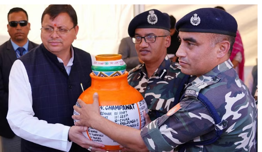 मुख्यमंत्री धामी ने अमृत कलश यात्रा पर कहा-सभी भक्तियों में सर्वश्रेष्ठ है देशभक्ति