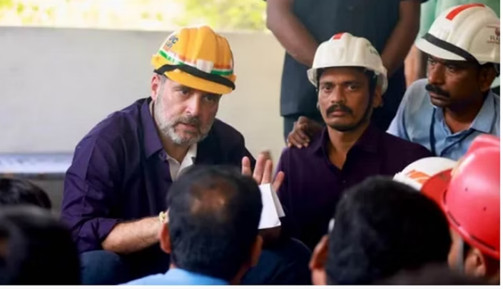 राहुल गांधी ने सिंगरेनी कोयला खदानों के श्रमिकों से की बातचीत, जानिये पूरी ख़बर?