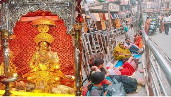 काशी में स्वर्णमयी अन्नपूर्णा के लिए 24 घंटे पहले से लगी भक्तों की लाइन,पढिये पूरी ख़बर