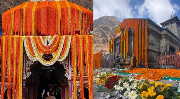 दिवाली के लिए फूलों से सजे बदरीनाथ और केदारनाथ धाम,पढ़े पूरी ख़बर