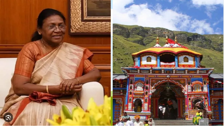 राष्ट्रपति मुर्मू पहुंचीं बदरीनाथ धाम दर्शन को,पूजा के बाद गढ़वाल विवि होंगीं रवाना