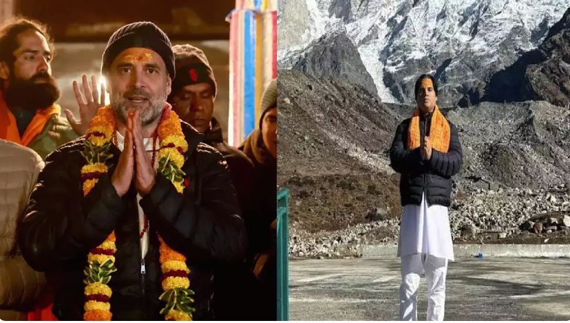 केदारनाथ में हुआ गांधी भाइयों का मिलन,जाने क्यों सियासी बाजार हुआ गर्म?