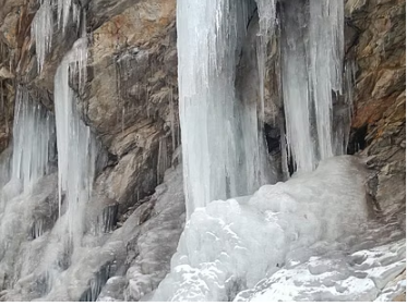 कड़ाके की ठंड:नीती घाटी में माइनस 10 डिग्री पहुंचा तापमान,जम गए झरने !