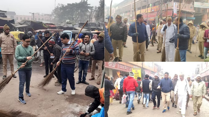 रामलला की प्राण प्रतिष्ठा से पहले काशी में चलाया गया स्वच्छता अभियान
