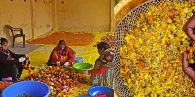 अयोध्या धाम में मंदिर होंगे स्वच्छ, चढ़े हुए फूलों से बनाई जाएगी धूप