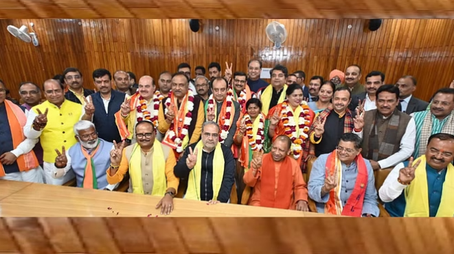 राज्यसभा चुनाव: भाजपा उम्मीदवारों ने दाखिल किया नामांकन