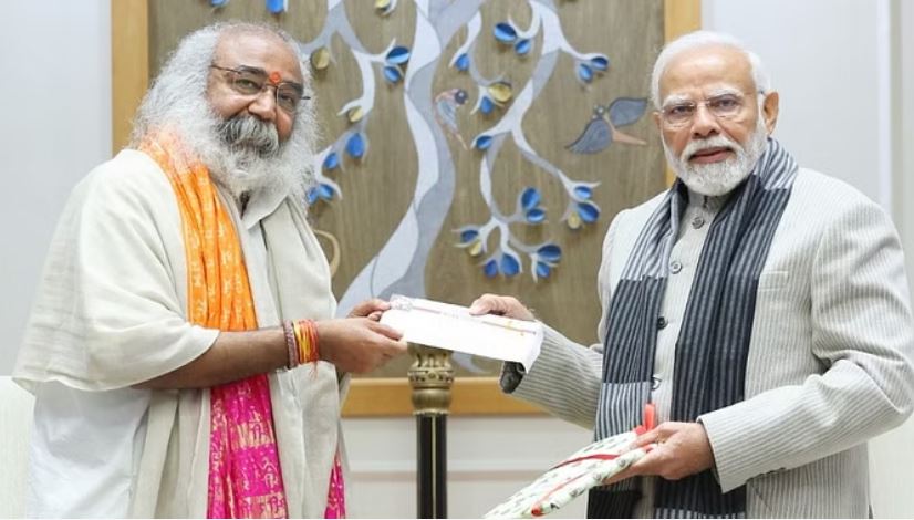 संभल : पीएम मोदी से मिले कांग्रेस नेता प्रमोद कृष्णम