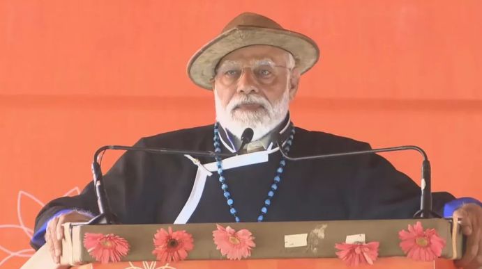 ‘जो काम हमने पांच साल में किया, उसे करने में कांग्रेस को 20 साल लग जाते थे’:पी एम मोदी ‘जो काम हमने पांच साल में किया, उसे करने में कांग्रेस को 20 साल लग जाते थे’:पी एम मोदी