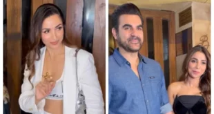 ग्लैमरस डॉल बनकर Malaika Arora ने खान फैमिली की पार्टी में लगाई हाजिरी