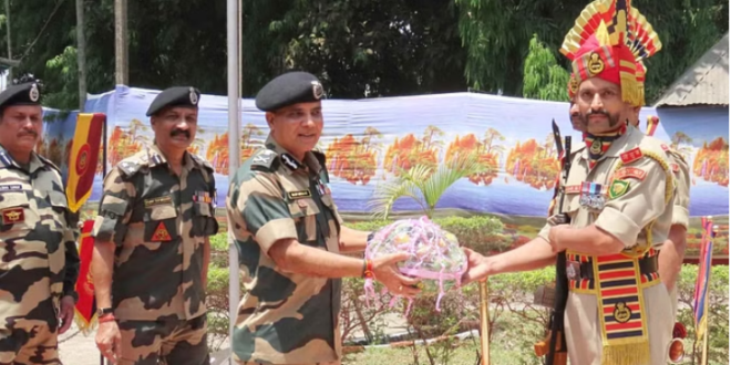 बीएसएफ के ADG पूर्वी कमान ने भारत-बांग्लादेश सीमा का किया दौरा