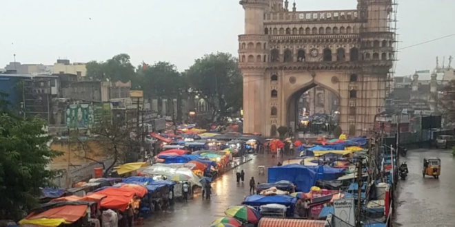 हैदराबाद में आसमान से आफत बनकर गिरी बारिश, निर्माणाधीन अपार्टमेंट की दीवार ढही