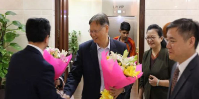 भारत में नवनियुक्त चीनी राजदूत जू फेइहोंग पहुंचे दिल्ली