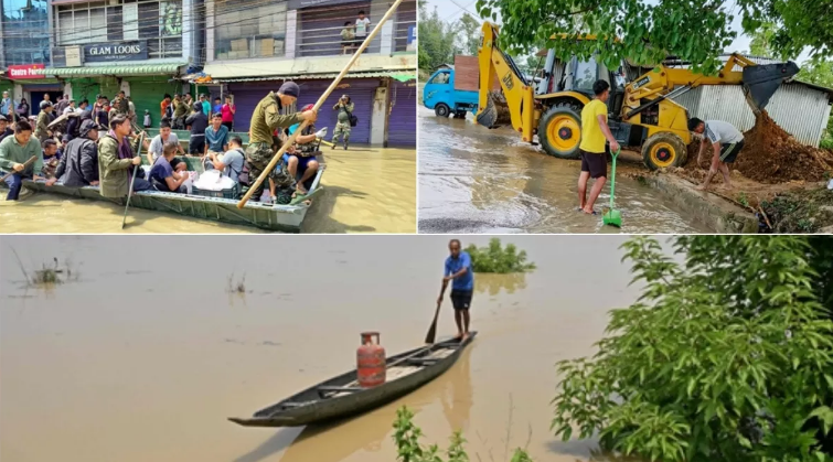 भीषण बाढ़ की चपेट में असम, तीन और लोगों की हुई मौत